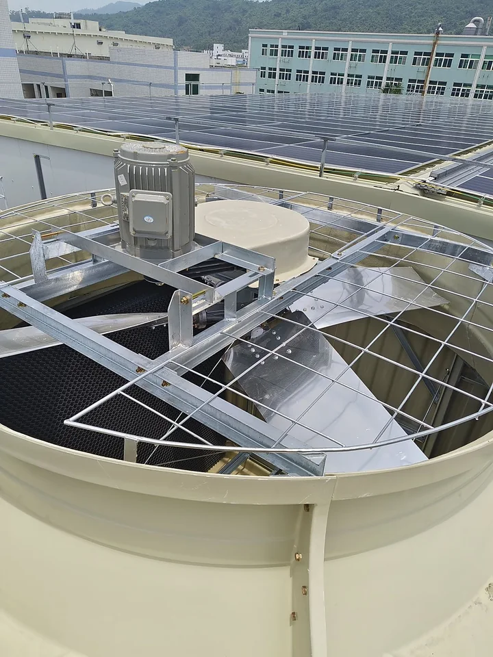 Cooling tower fan deck and drive assembly