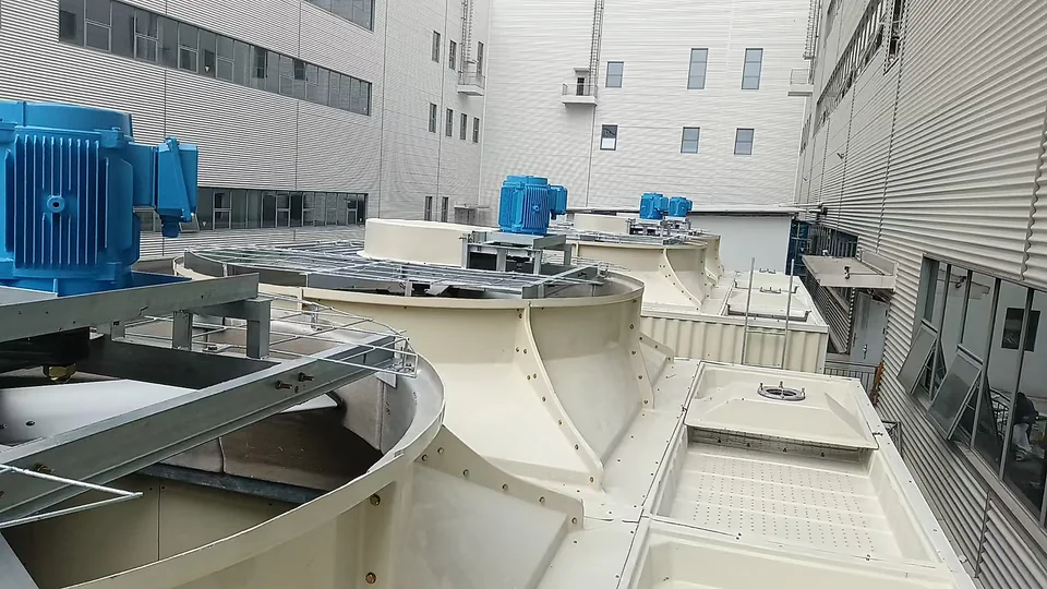 Cooling tower top structure inspection