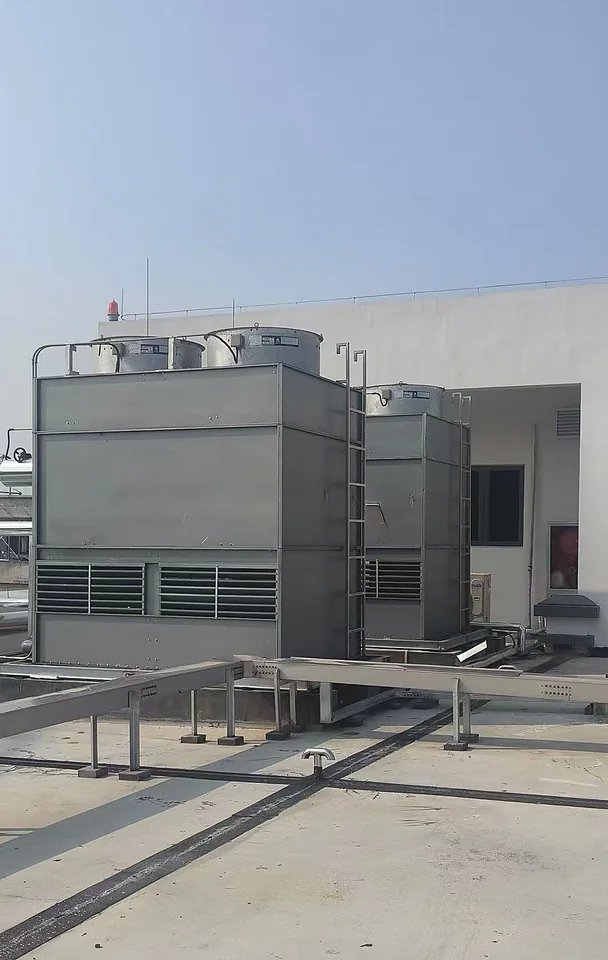 Compact rooftop twin-cell cooling tower project