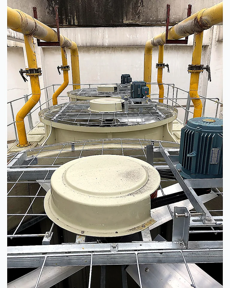 Cooling tower fan platform detail
