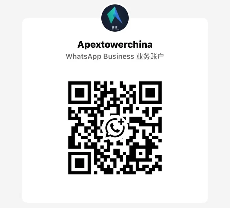Apex Tower WhatsApp Business QR Code for engineering inquiries