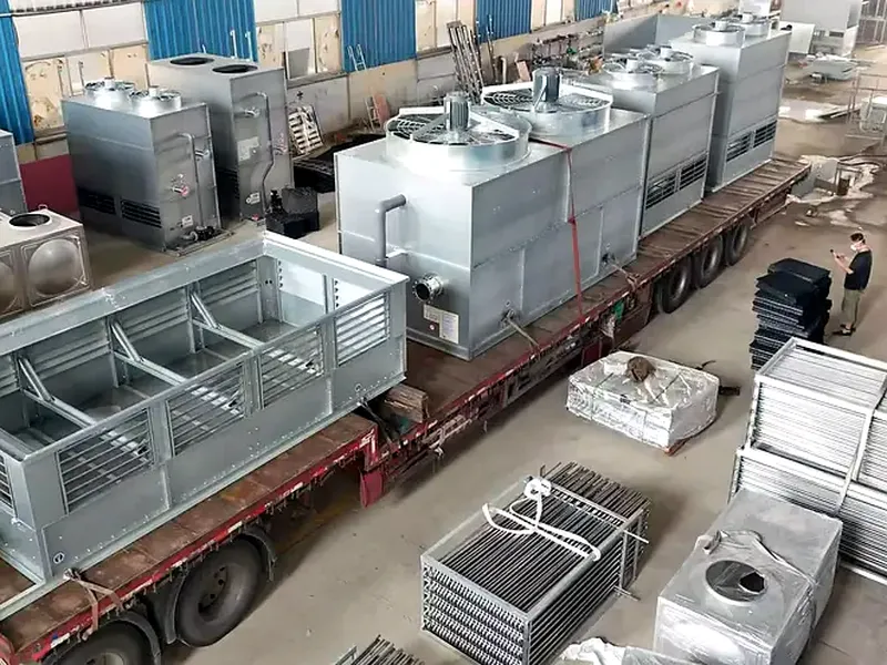 Cooling tower modules during assembly at the partner factory (3)