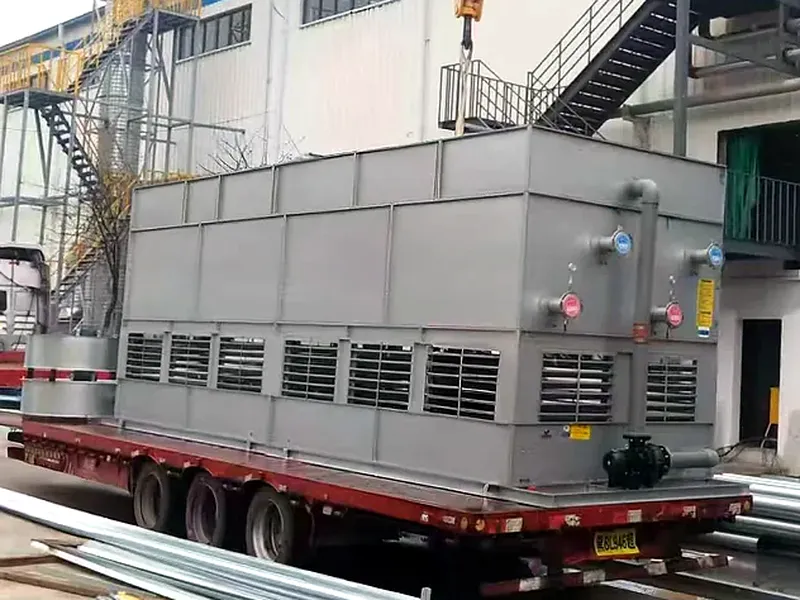 Cooling tower units packed and loaded for shipment (2)