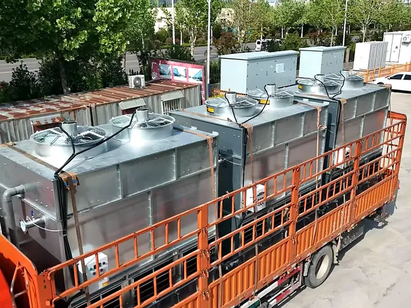 Cooling tower units packed and loaded for shipment (3)
