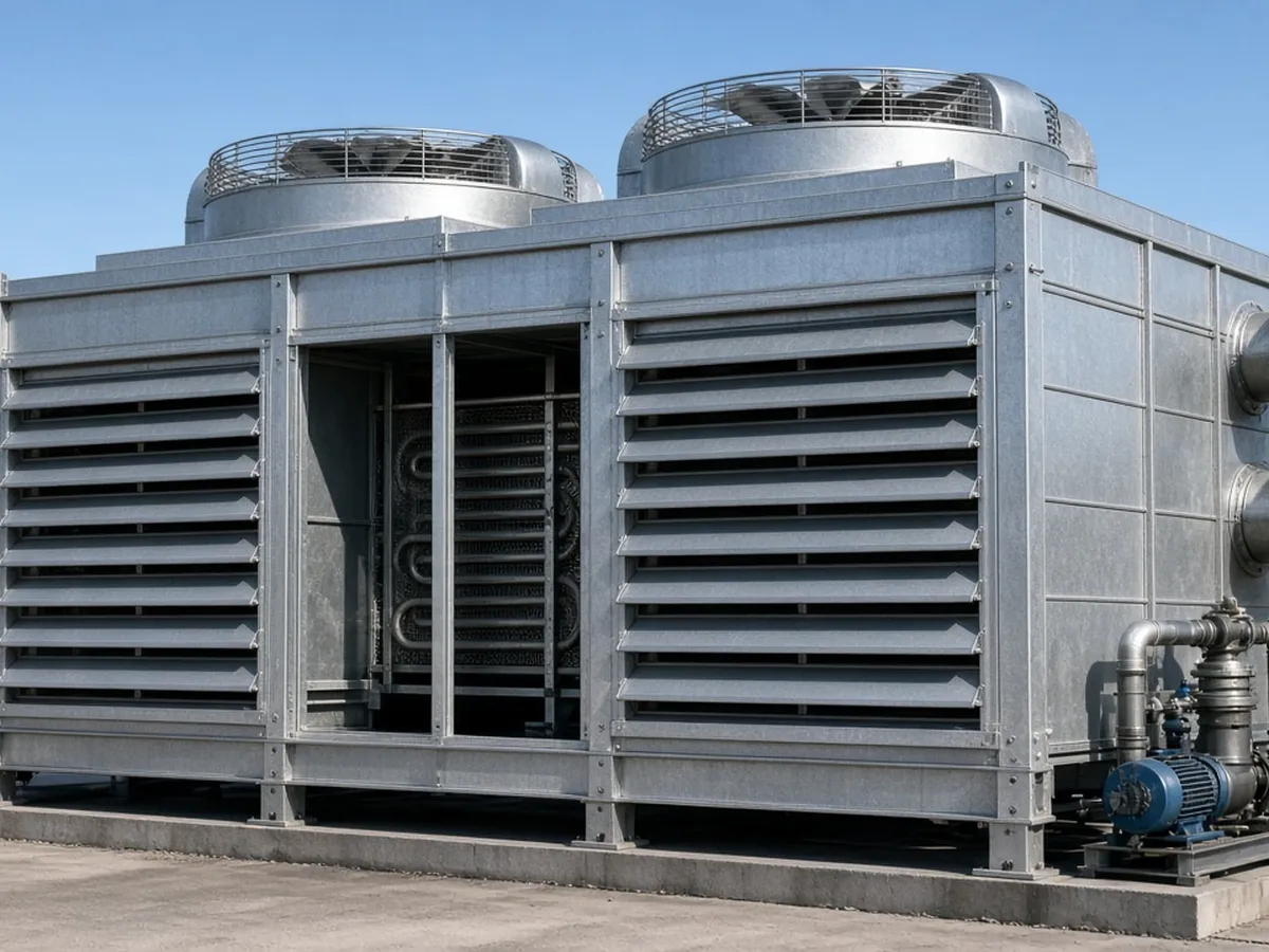 SNC closed circuit crossflow cooling tower