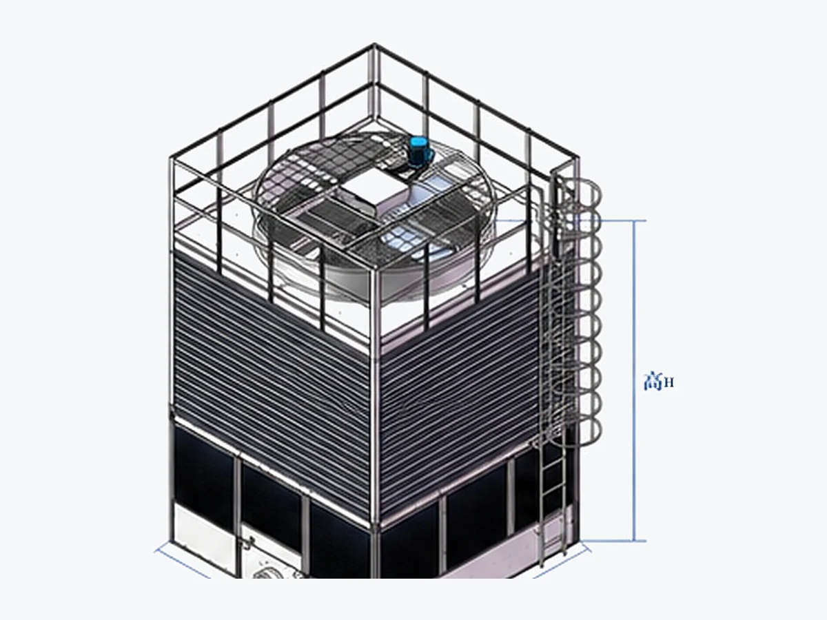 SCT counterflow open cooling tower single cell
