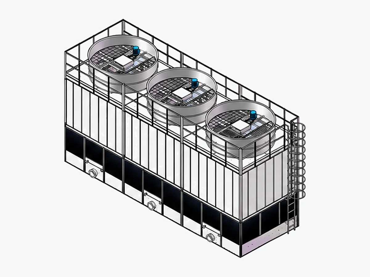 SCT counterflow open steel cooling tower Type II