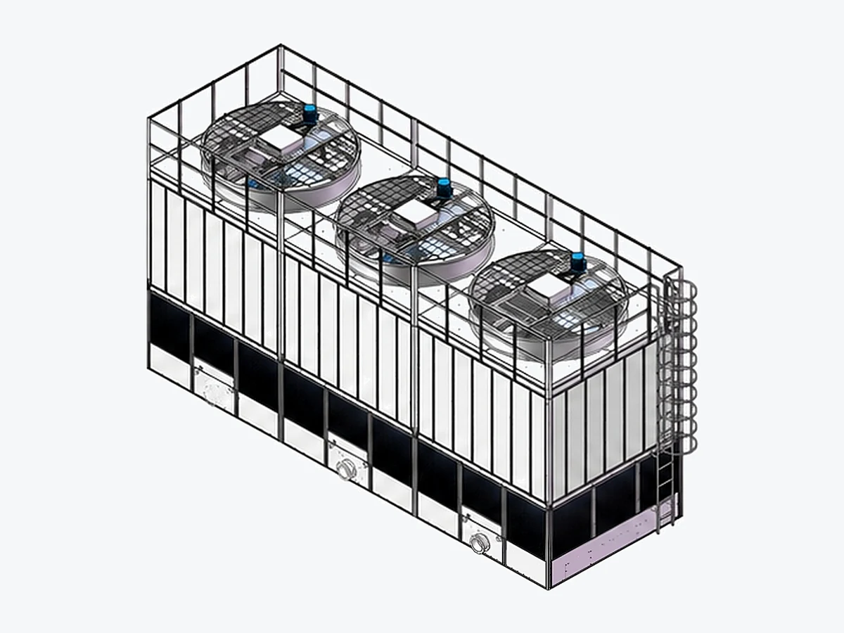 SCT counterflow open steel cooling tower