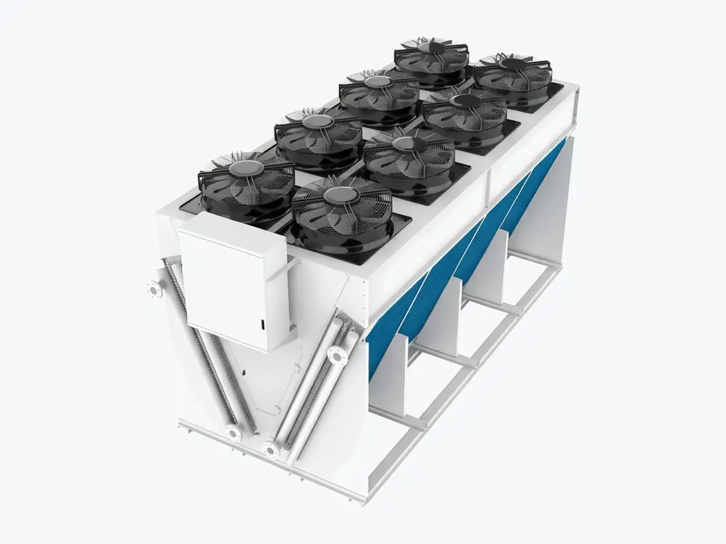 SDV V-type dry cooler with EC fans